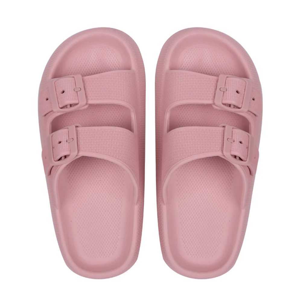 Walking Slippers Nonslip Bathing Shoes Adjustable Buckles Cloud Slides Fashion EVA Sandals for Summer Beach W250905