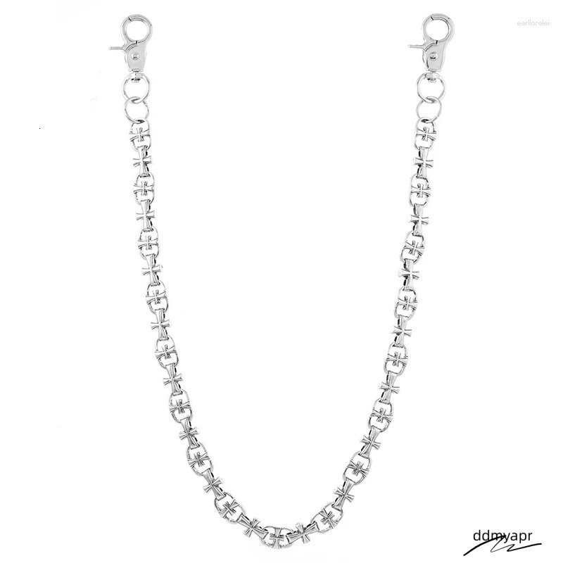 Keychains Punk Style Metal Dice Chain Belt For Men ddmyday Hip Hop Gothic Pants Retro Waist ddmyday ddmyday ddmyday