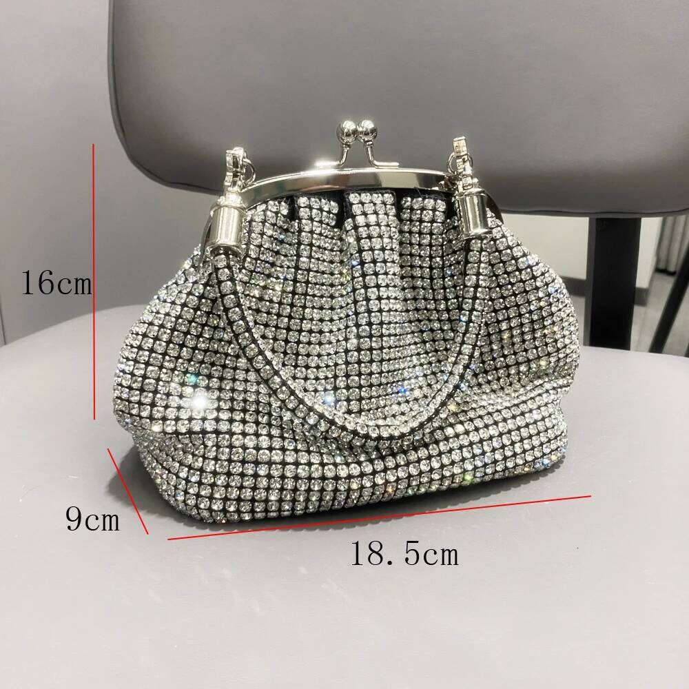 Designer Bags Handle Rhinestones Evening Clutch Bag Purses And Handbag Designer Shiny Crystal Clutch Purse Bucket Bag Shoulder Bags Luxury Bag