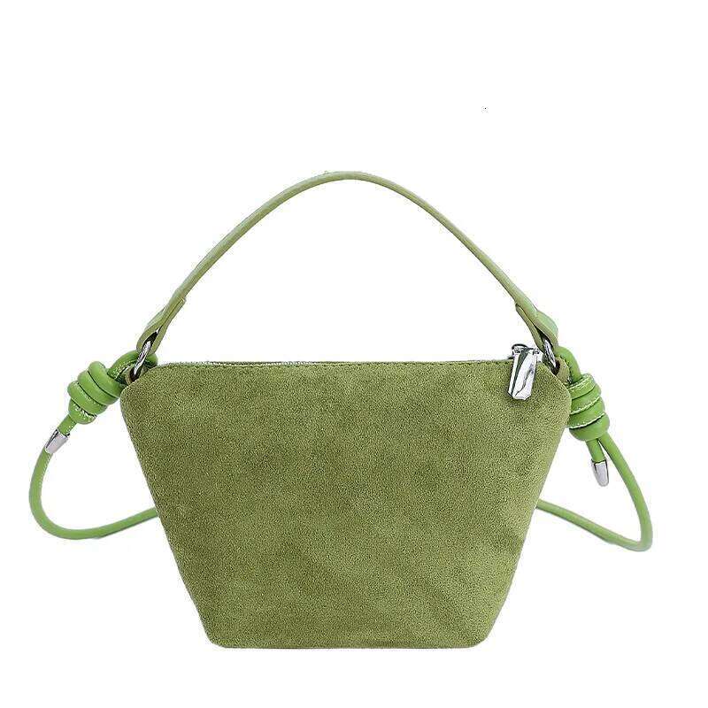 Trendy Suede Crossbody Women's Shoulder Underarm Bag Small Batch Design Autumn Winter New Style Handbag Fashionable