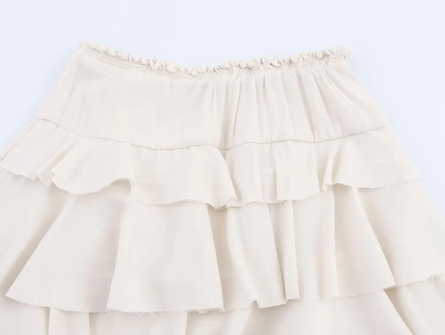 womens clothing European and American style temperament cake skirt layered decoration midwaist midi 250905