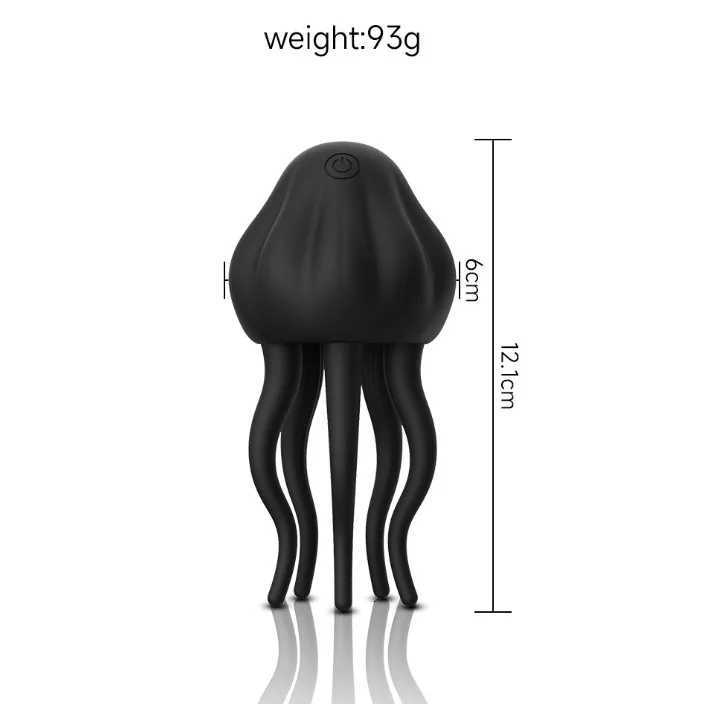 Small Jellyfish Penis Glans Exercise Masturbator Male Electric Multifrequency Pressing Fine Desensitization Sex ToyXJ250905