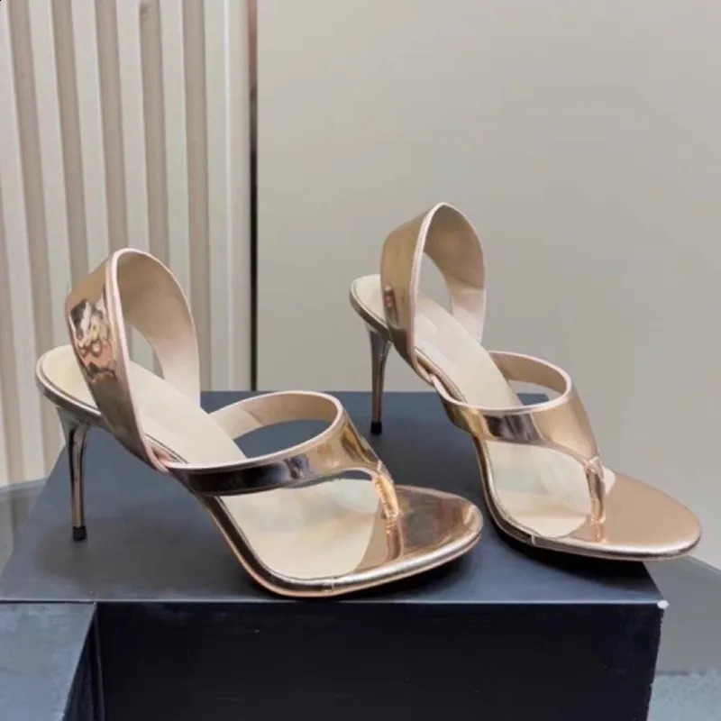 Summer Womens Stiletto Sandals Concise Female Flipflop Highheeled Slingback Runway Ladies Shoes Large Sizes 3446 w250905