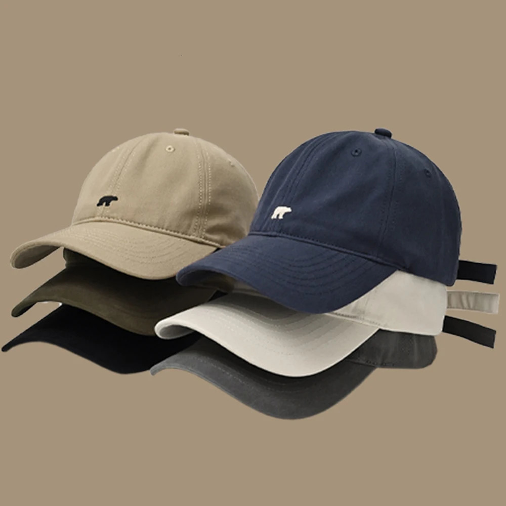 Versatile Casual Polar Bear ed Baseball Hat For Women Summer Big Brim Show Face Small Sun Protection Duck Tongue 250905