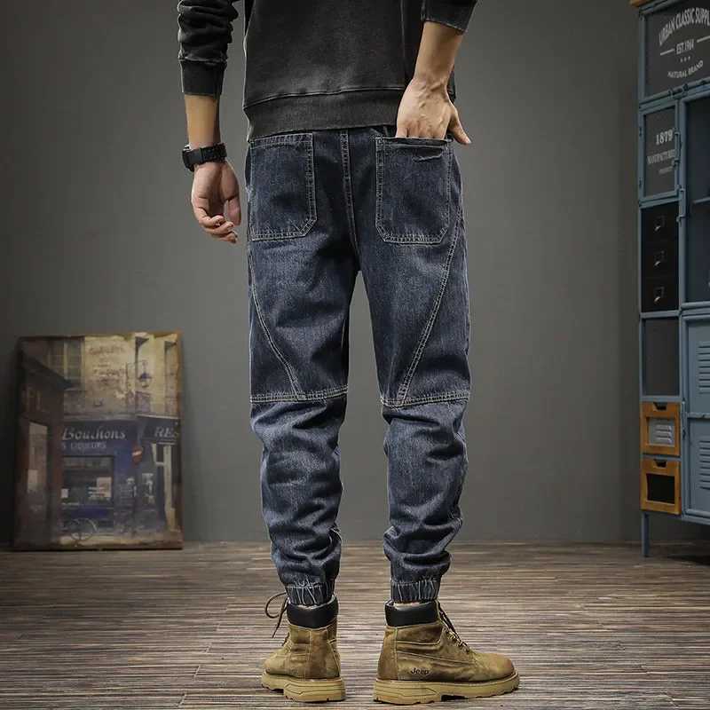 Autumn Winter Mens Trendy Loosefit Jeans Casual Harem Trousers Long Pants Comfortable Working Clothes W250905
