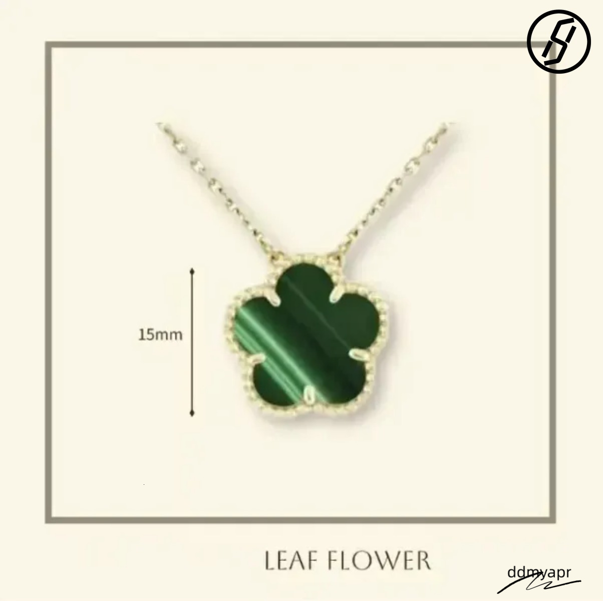 Four Leaf Clover High Quality Pendant ddmyday Necklace Pearl Mother Plated Gold Necklaces For Women Girl Valentine's Day Engagement Designer Jewe