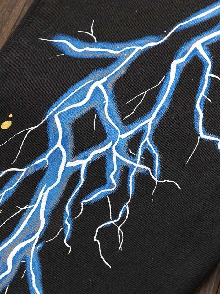 Mens patchwork color matching multitie microelastic black denim small straight jeans W250905