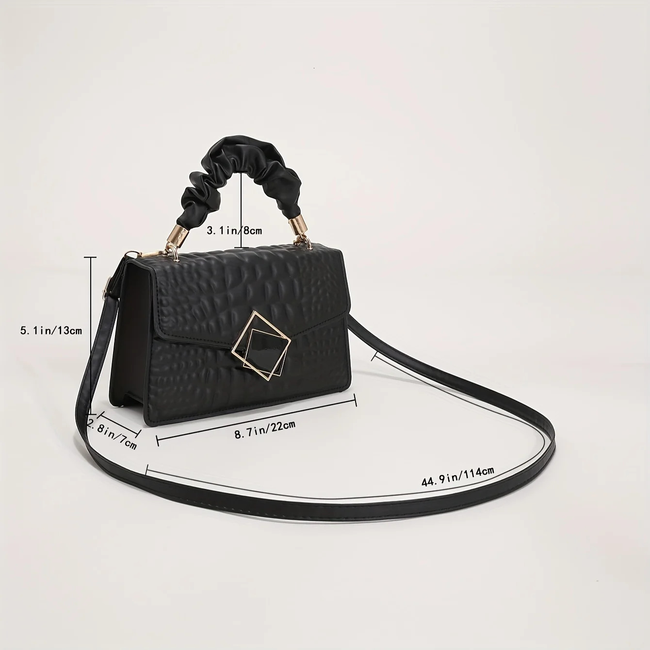 Fashion Ladies Shoulder Bag Pure Color Crossbody Bag Stone Pattern Small Square Bag for Women Versatile Soft PU Leath 250903