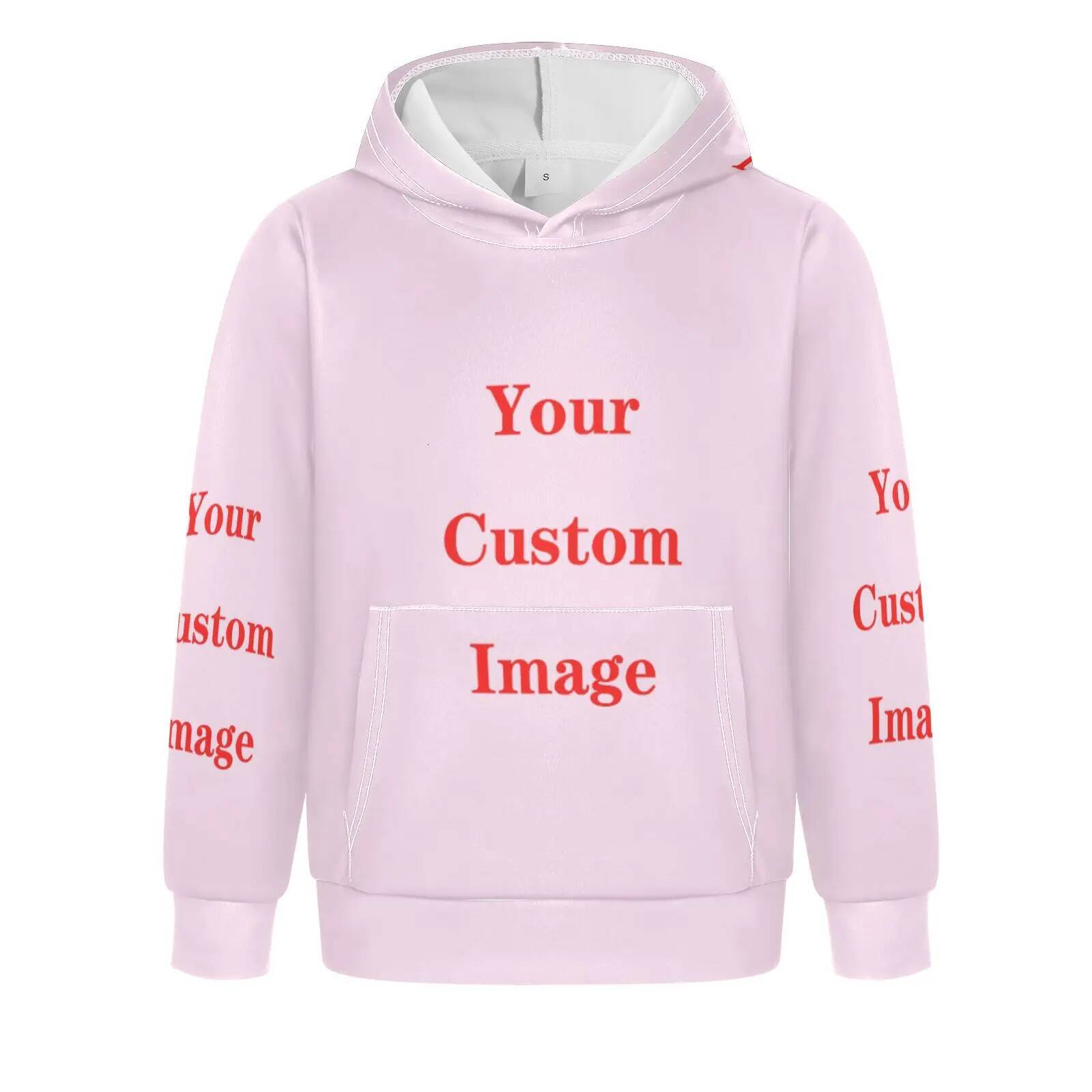 2025 Sweatshirts Kids Boys Girls Clothes Hooded Custom Pattern Hoodie Children's Pullover Tops Autumn Early Winter Hoodies Coat