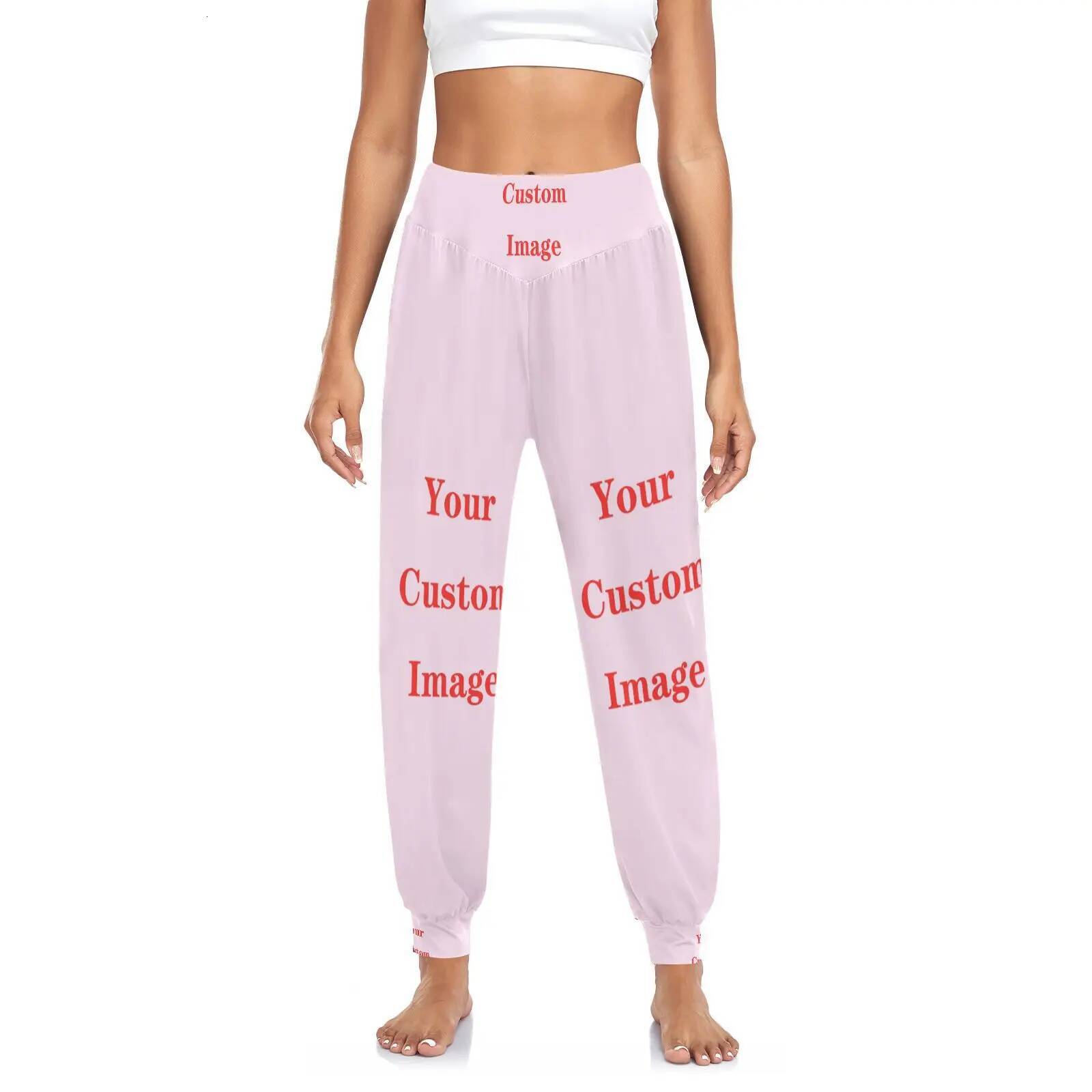Women Large Size Casual Modal harem lady Dance practice pants Customized image yoga suit Long Trousers Bloomers dancewear