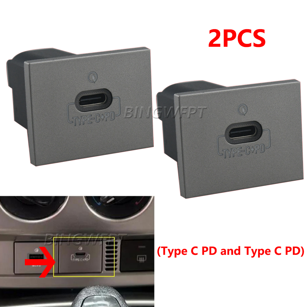 For Ford Focus 2 mk2 2009 2010 2011 Car Electronics Accessories USB Charger Socket Fast Charge Adapter QC3.0 Power Outlet Switch