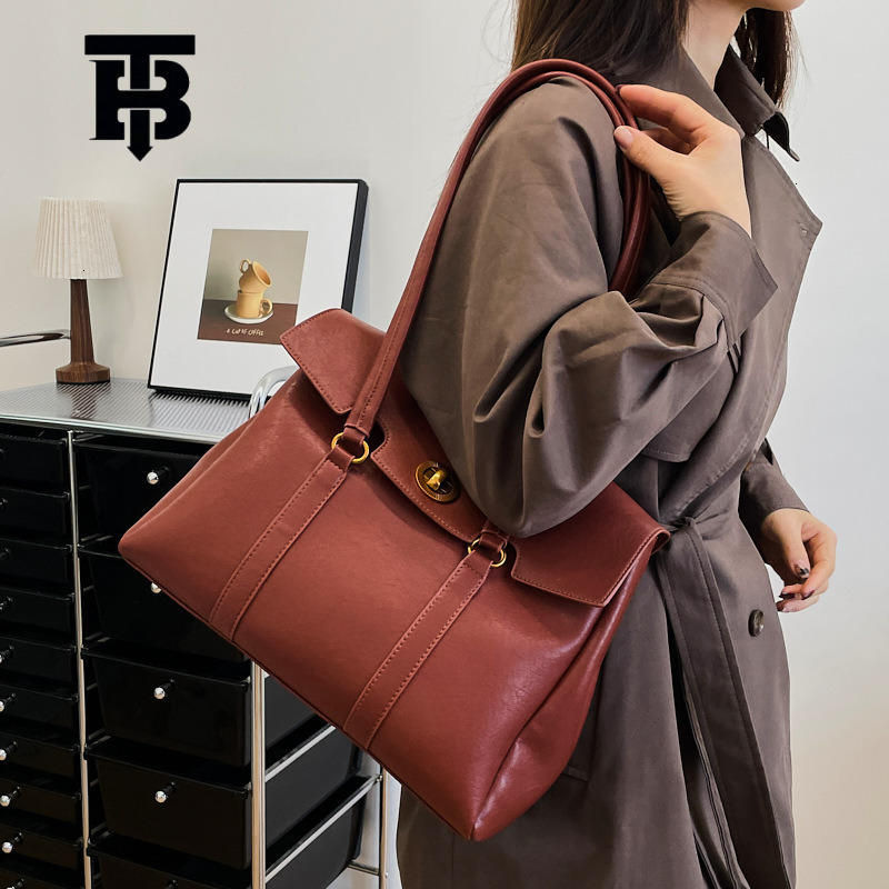 TB BHULAMTE Designer Bag Luxury Bag Underarm Retro Fashion Tote Bag For Women 2025 Spring And Autumn New Bags Simple Casual Shoulder Bag High-end Wome