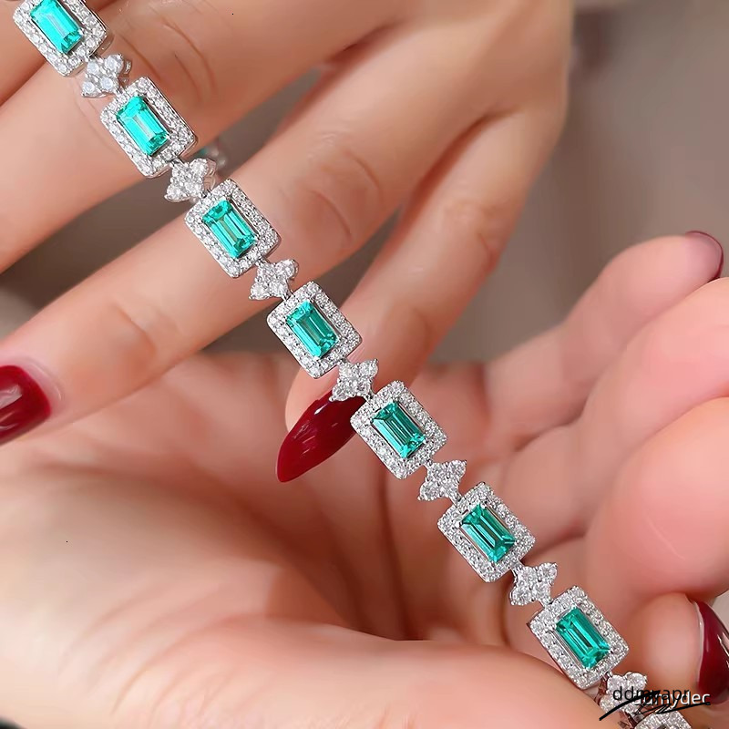 2025 Choucong Top ddmydec Sell Wedding Bracelets Jewelry White Gold Fill Princess Cut 5A Cubic Zircon CZ Dia Gemstones Party Women Charm Bangle Gift d