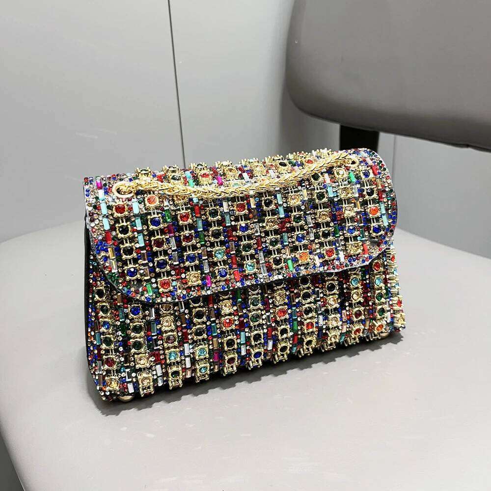Designer Bags Rhinestones Evening Clutch Bag Purses And Handbag Designer Shoulder Shiny Crystal Clutch Purse Woman's Bag Luxury Bag