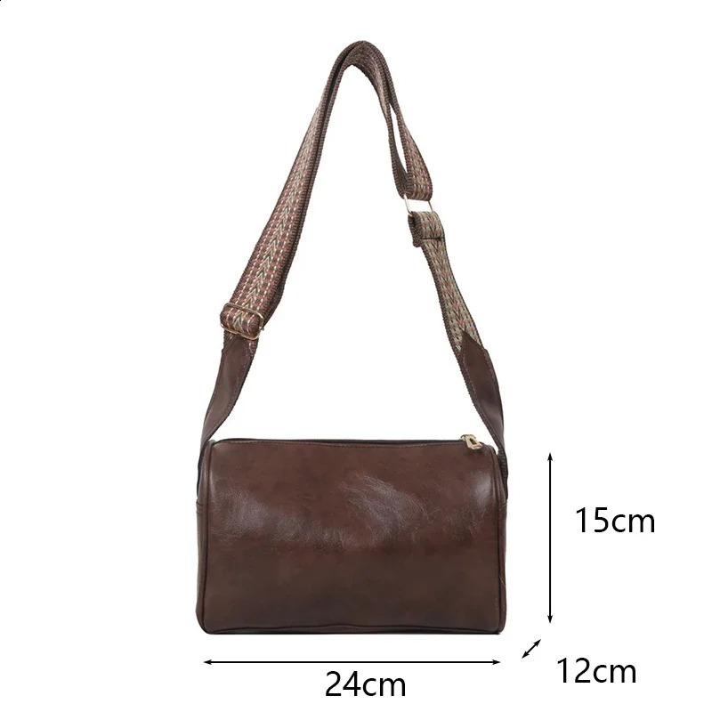 Vintage PU Leather Boston Women Small Handbag and Purse Fashion Crossbody Bag Female Casual Travel Pillow Shoulder Bag 250904