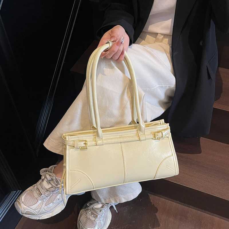 MOODS Belt Design Shoulder Bags For Women 2024 New Designer Pureses And Handbags Pure Color Large Capacity Shopper Z250903