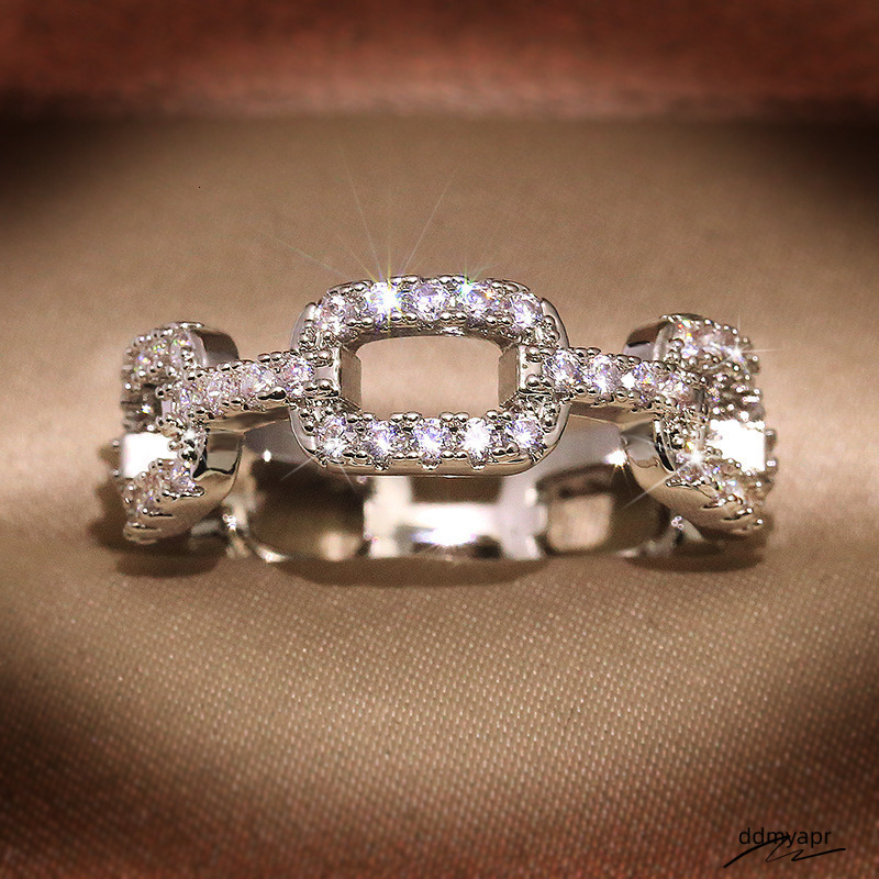 2025 New High-End Designer Women's ddmyday Jewelry Wedding Niche Design All-Dia Heart Ring, Fashionable Index Finger Ring For Women ddmyday ddmyd