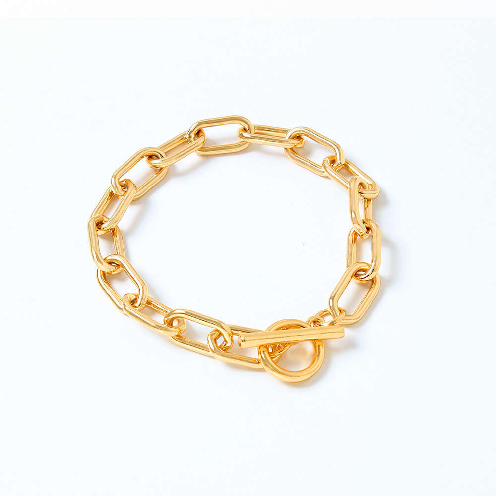 DH collections European - American Style Street - inspired Simple and Elegant Thick Chain Bracelet for Women