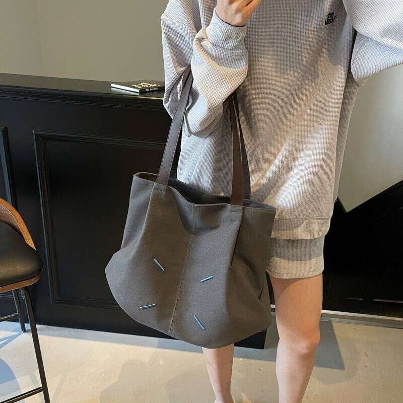Fashion Casual Tote For Women 2025 Spring New Korean Style Large Capacity Office Commute Shoulder Bag