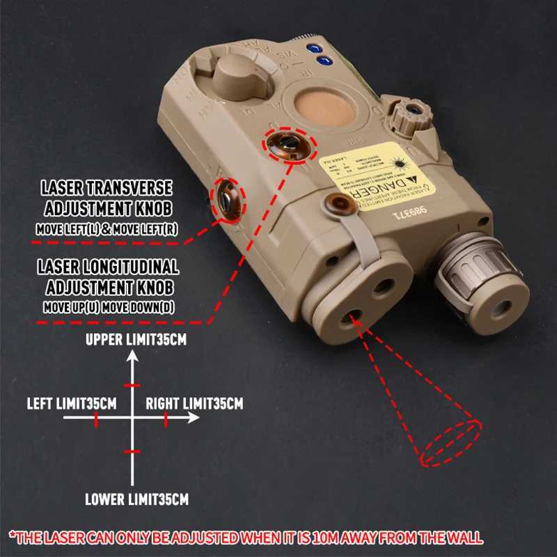 WADSN peq15 laser indicator PEQ 15 Set Green laser box flashlight dual control rat tail tactical flashlight Scout LightXJ250905