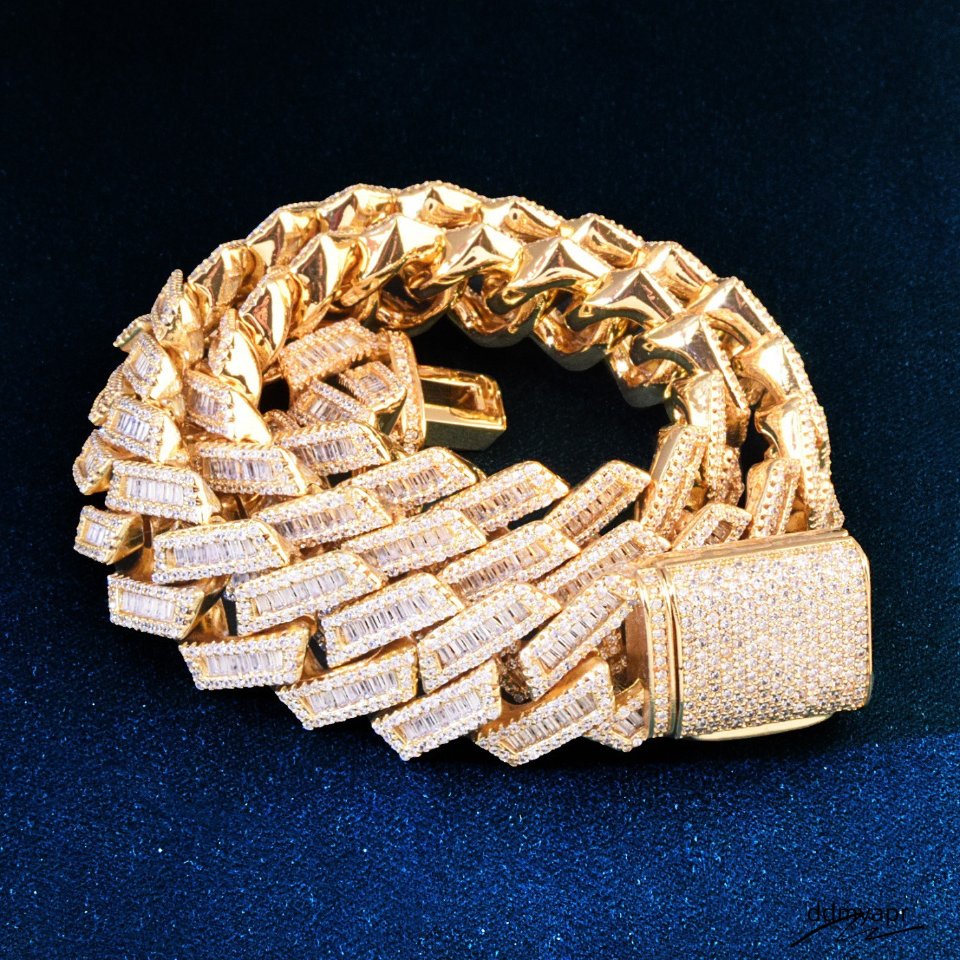 Moissanite Iced Out Cuban K Chain Hip Hop Fine Jewelry Baguette Dia ddmydec Men Necklace Sterg Sier Fully Vvs Moissanite Designer Jewelry ddmydec