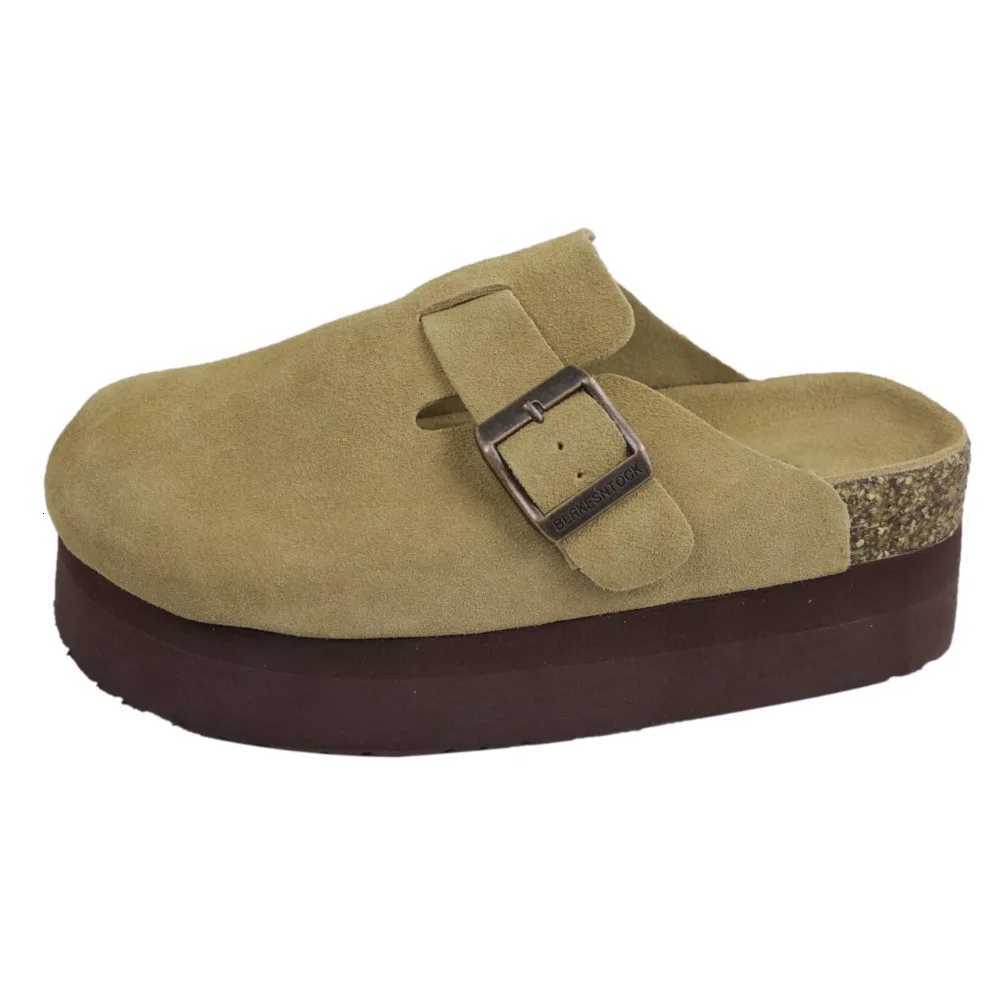 2025 Womens Platform Slippers Womens Mules Cork Clogs Slippers Outdoor Deep Heels Waterproof Beach Slippers with Arch Support W250905