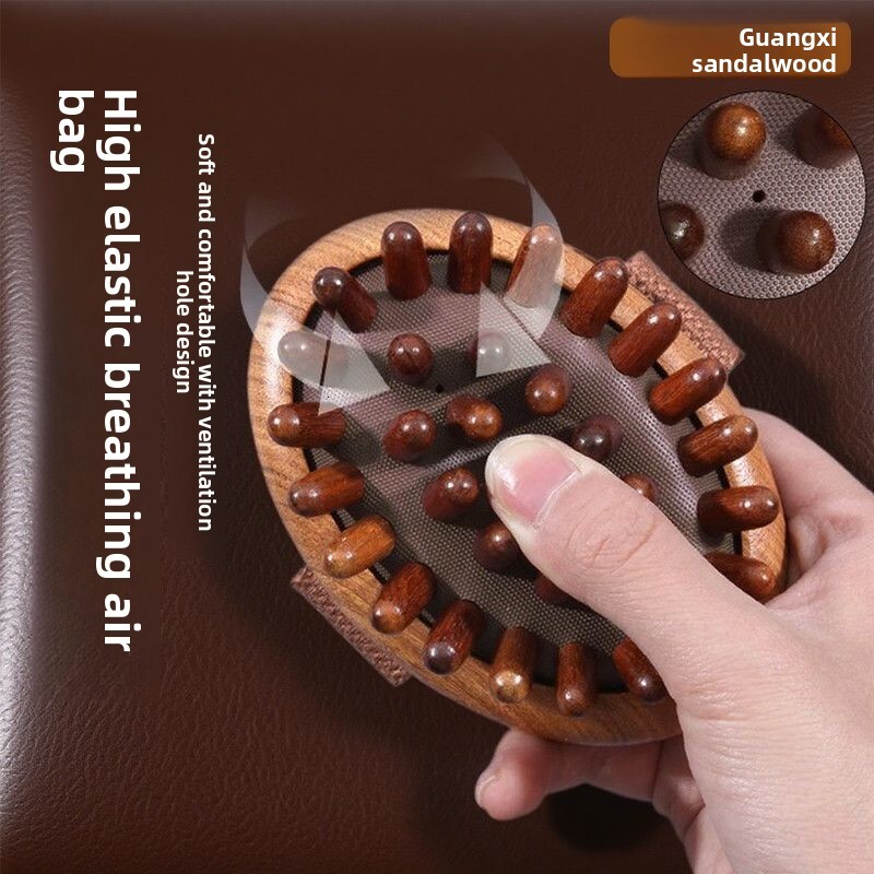 Beech Wood Universal Brush for Whole Body, Belly Rubbing, Waist Abdominal Massage, Liver and Gallbladder Meridian Pulse Brush, Massage Scraping Board