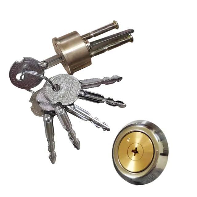 Sier Brass Cylinder 120mm Anti-theft Door Rim Lock