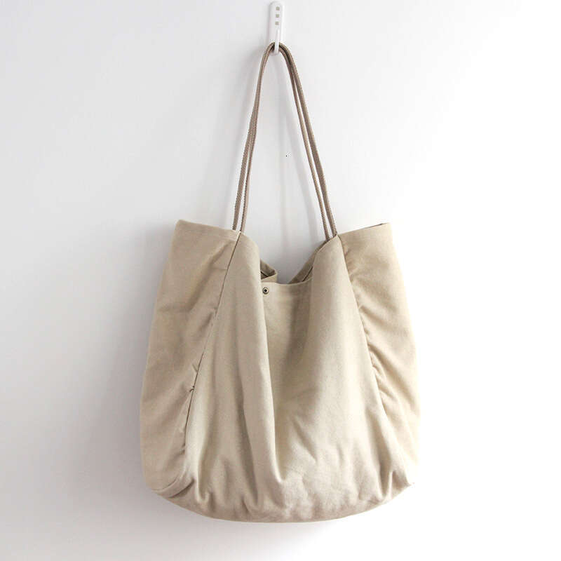 Cotton Linen Canvas Women's Shoulder 2023 Korean Version Large Capacity Lazy Casual Bag Commuter Style