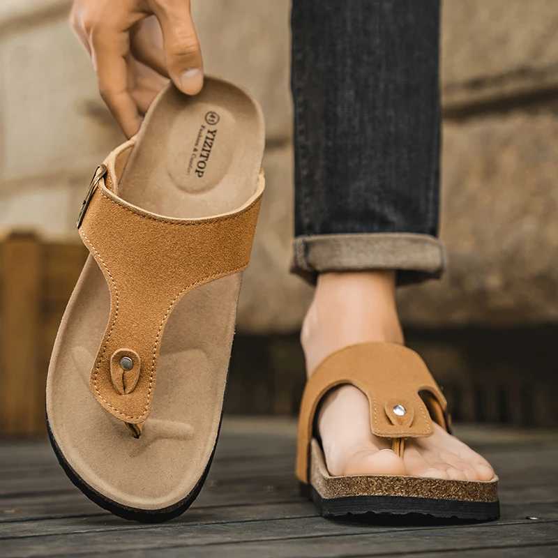 Mens and Womens 2025 Summer Couple FlipFlops NonSlip Outdoor Fishing Casual Sandals Mens and Womens Shoes W250905