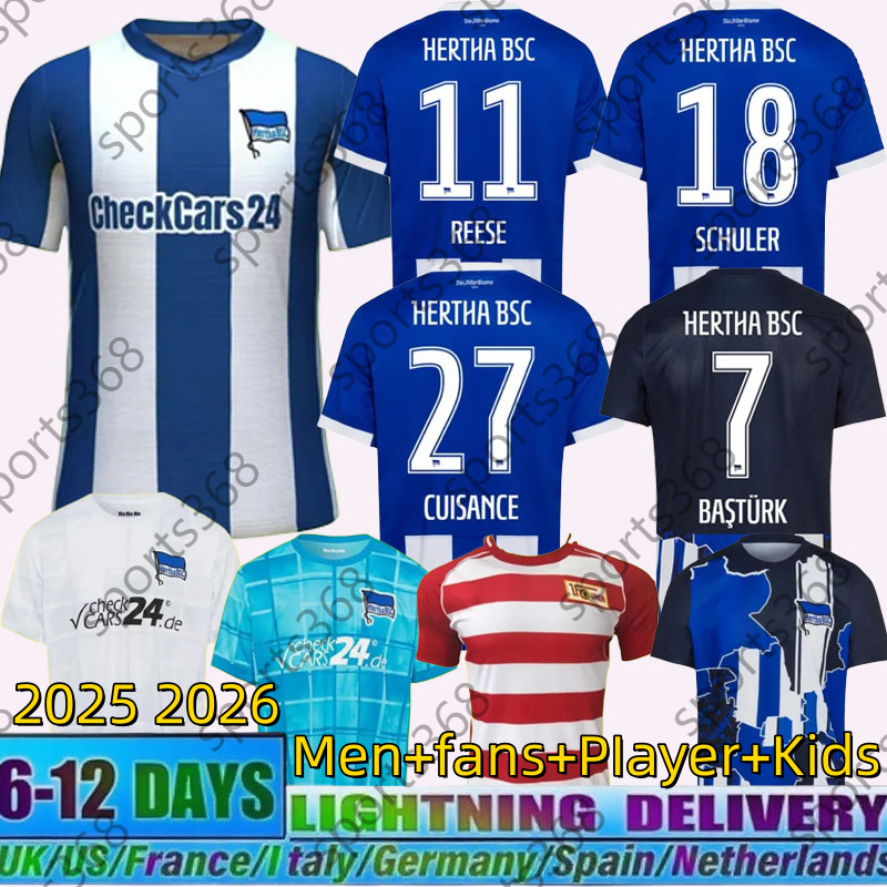 2025 2026 football jersey Hertha BSC Berlin Soccer Jerseys 25 26 PREVLJAK MARTEN MICKAEL SCHULER WINKLER FABIAN REESE CUISANCE Hertha BSC Fan Football Shirts Men