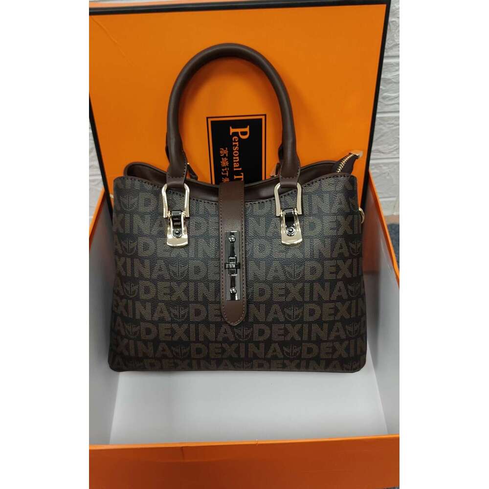 Hong Kong Women's Tote Capacity Genuine Leather Shoulder 2024 New Large Bag for Women