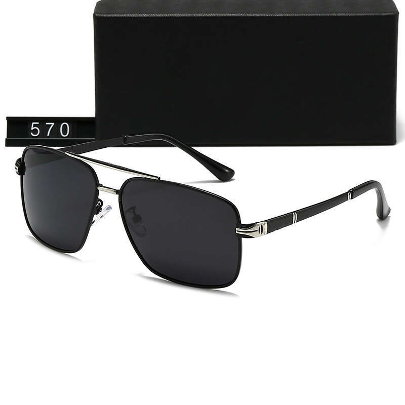 New Men's Polarized Square Frame Fashion Trend Casual Travel Leisure Sunglasses 570 84c