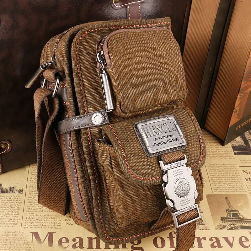 NEW Sale 2017 Canvas Versatile Casual Shoulder Messenger Bags For Men Retro Travel Bag high-quality