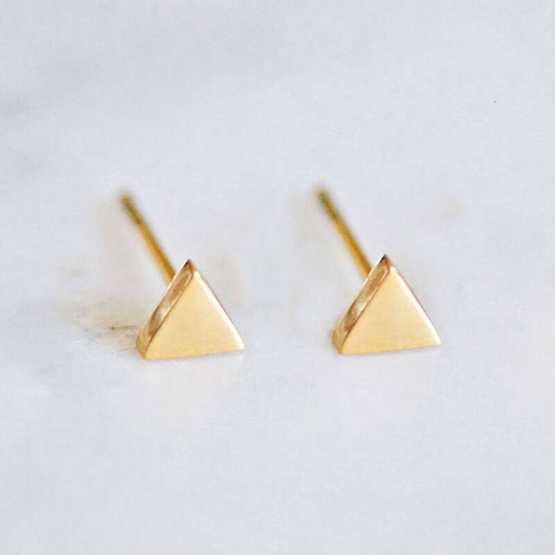DH collections Korean minimalist, fashionable and trendy triangular stud earrings