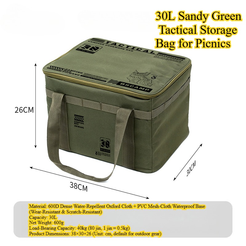 Durable Tactical Tent Accessory: Multi-Purpose Foldable Pack for Cooking Utensils and More