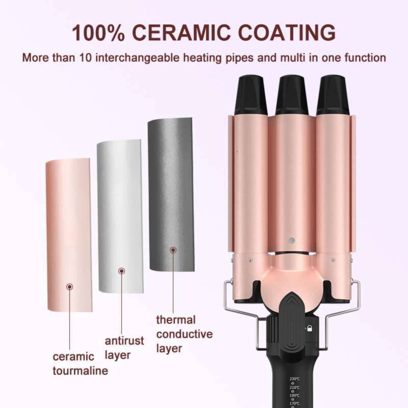 Designer Famous Brand Multi In One Hairstyle Big Wave Lazy Perm Five Functional Curling Iron