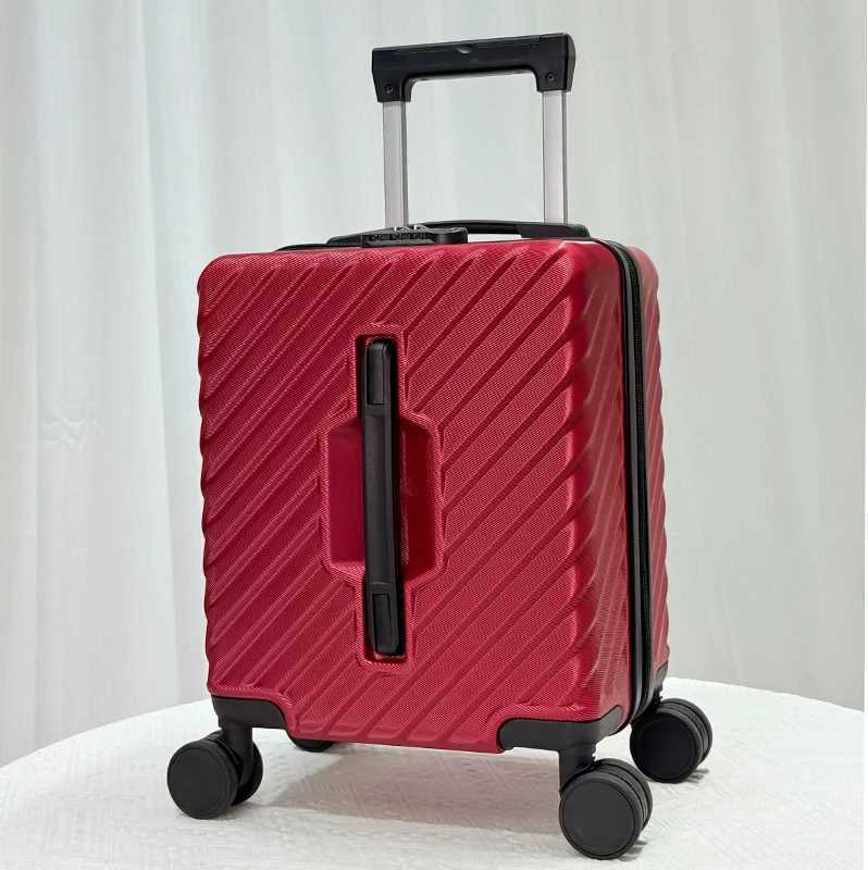 14Inch Luggage Small Carrying Case with Handle Combination Lock Light Tone Universal Wheel Travel Trolley Case Z250905
