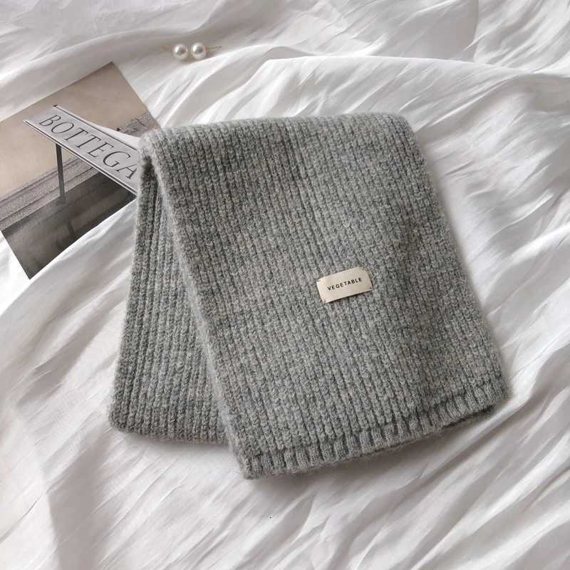 Women Cashmere Scarves La Winter Thicken Warm Soft Shls Wrs Female Pure color Knitted Long Scarf For WomenXJ250905
