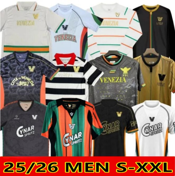 2024 2025 2026 Venezia FC Soccer Jerseys 23 24 25 26 home Away Third 10# ARAMU 11# FORTE Venice 2023 2024 BUSIO 27# Football Shirts 3rd Adult Kit Uniforms