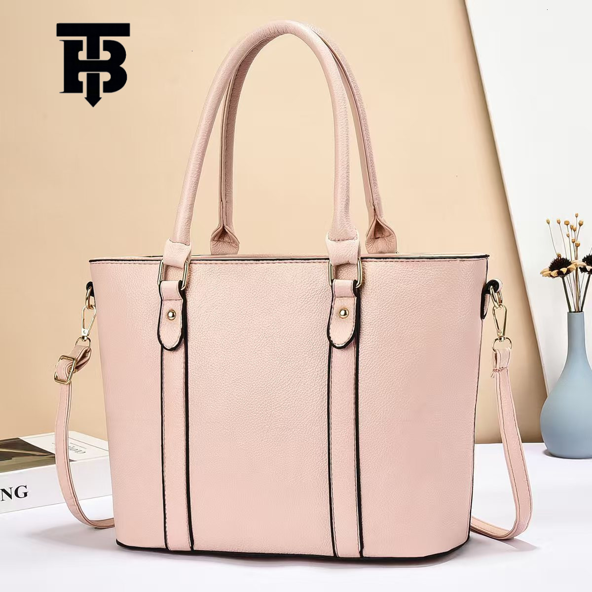 TB BHULAMTE Designer Bag Large Luxury Bag Capacity European And American Style Retro New Tote Women's Bag Simple Trendy Women's Shoulder Bag