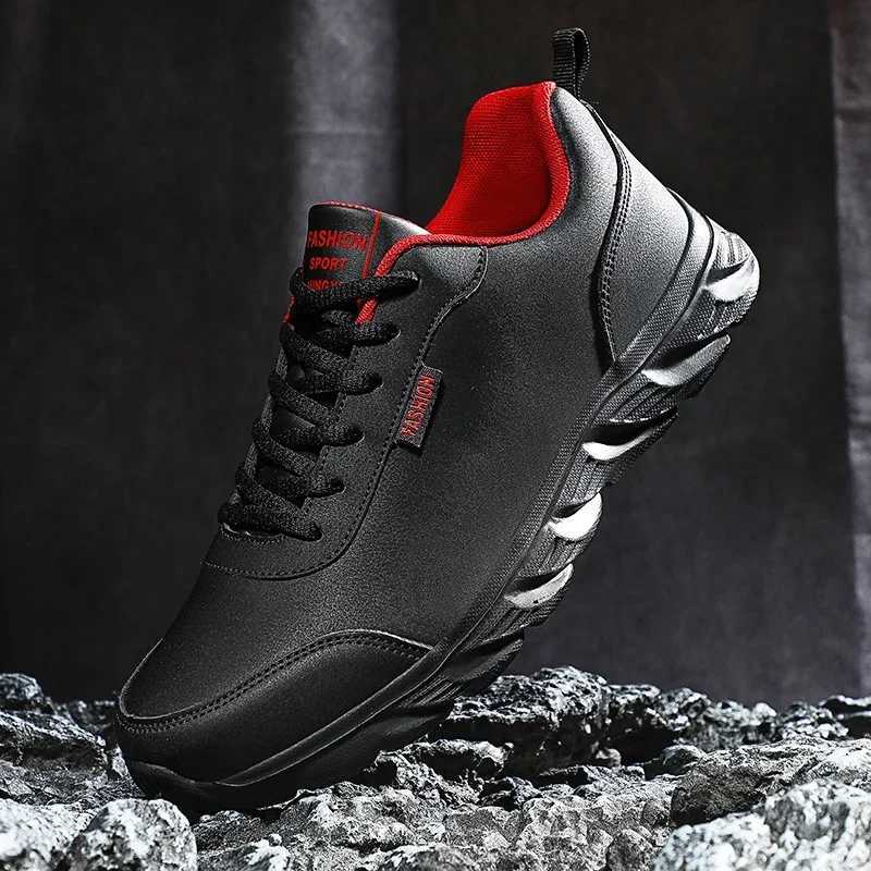 Men Running Shoes Breathable Sneakers Men Lightweight Outdoor Sport Shoes Leather Men Walking Athletic Shoes Athletic Sports Shoes Z250905