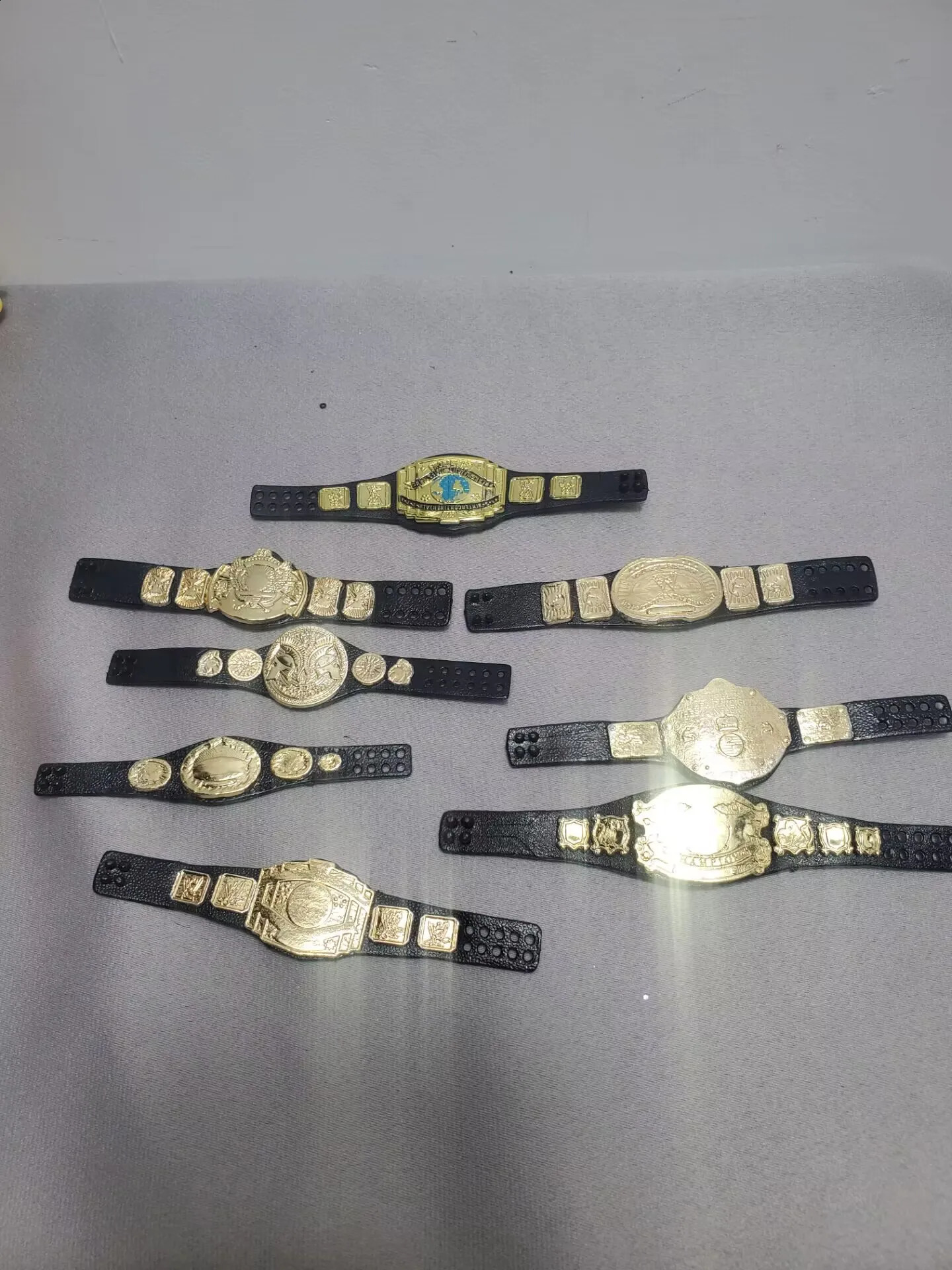 1pcs decoration DIY 6 7inch wrestler Doll accessory part Gold belt for Doll Action Figure 250904