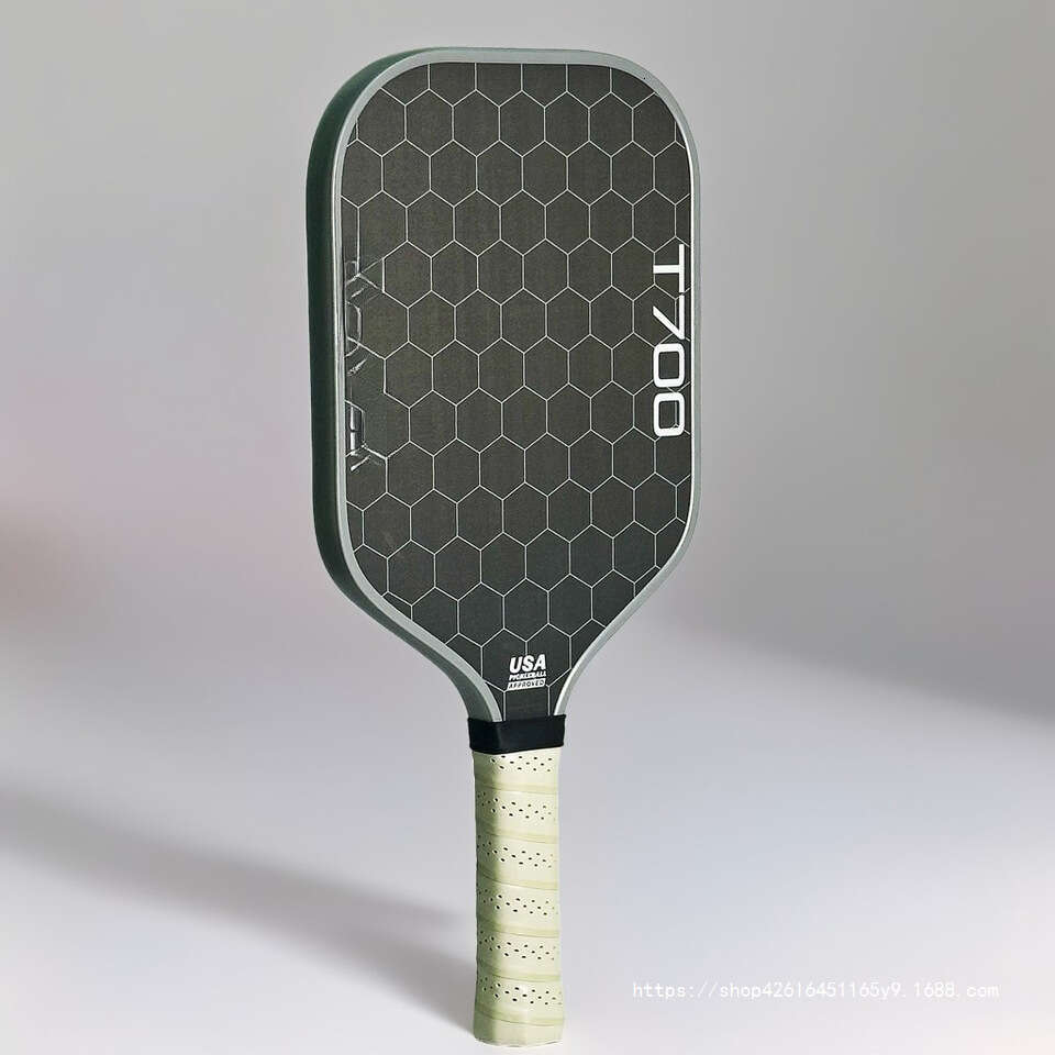 T700 Fiber Pickleball Paddle, Carbon Friction Surface, Polymer Honeycomb Core, Enhanced Power, Spin