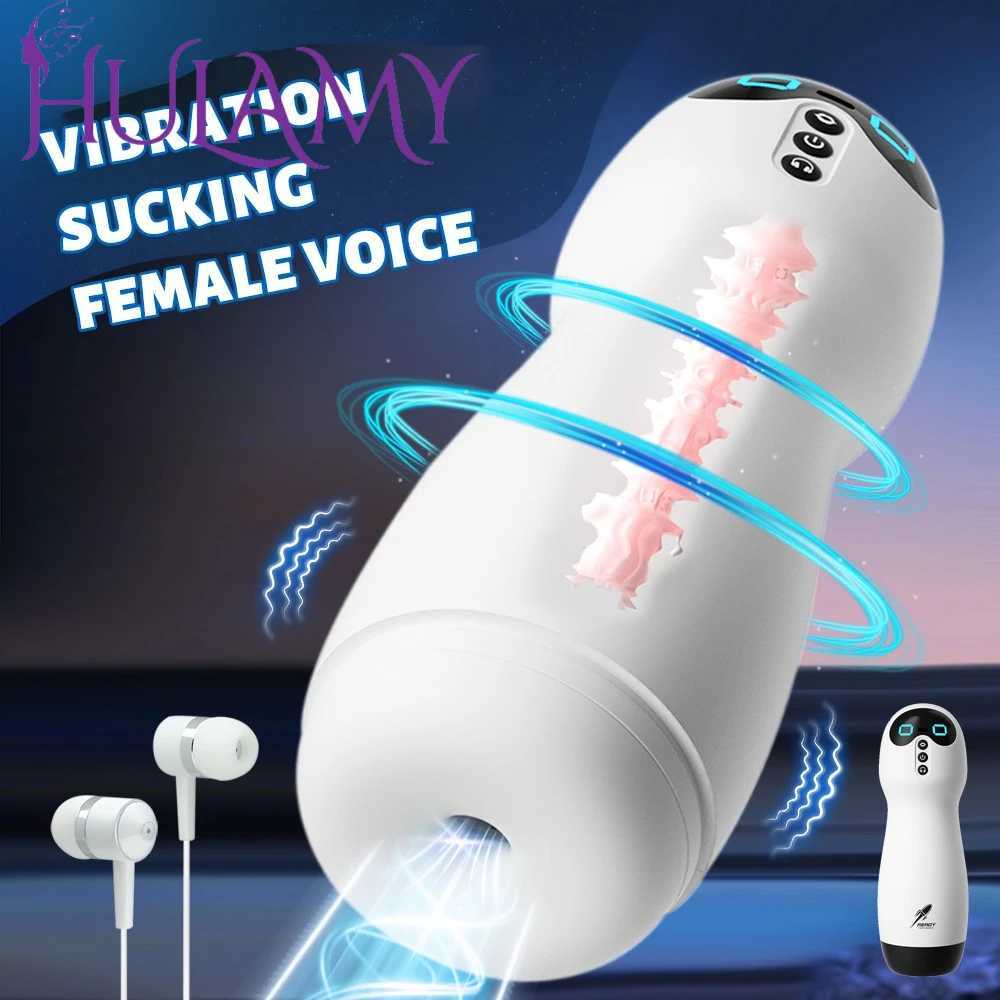 Automatic Male Sucking Mastubator Vibration Blowjob Vagina Machine Masturbation Cup for Men Sex Toys Adult Goods Masturbate 18XJ250905