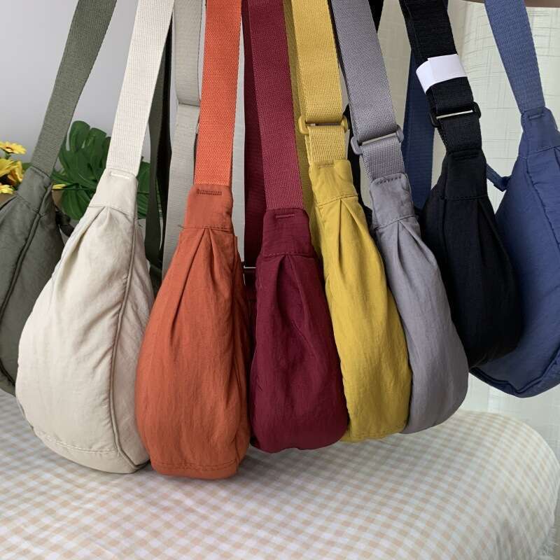 U Home Same Style Versatile Crossbody Dumpling Travel 2024 Spring New Single Shoulder Bag with Silk Cotton