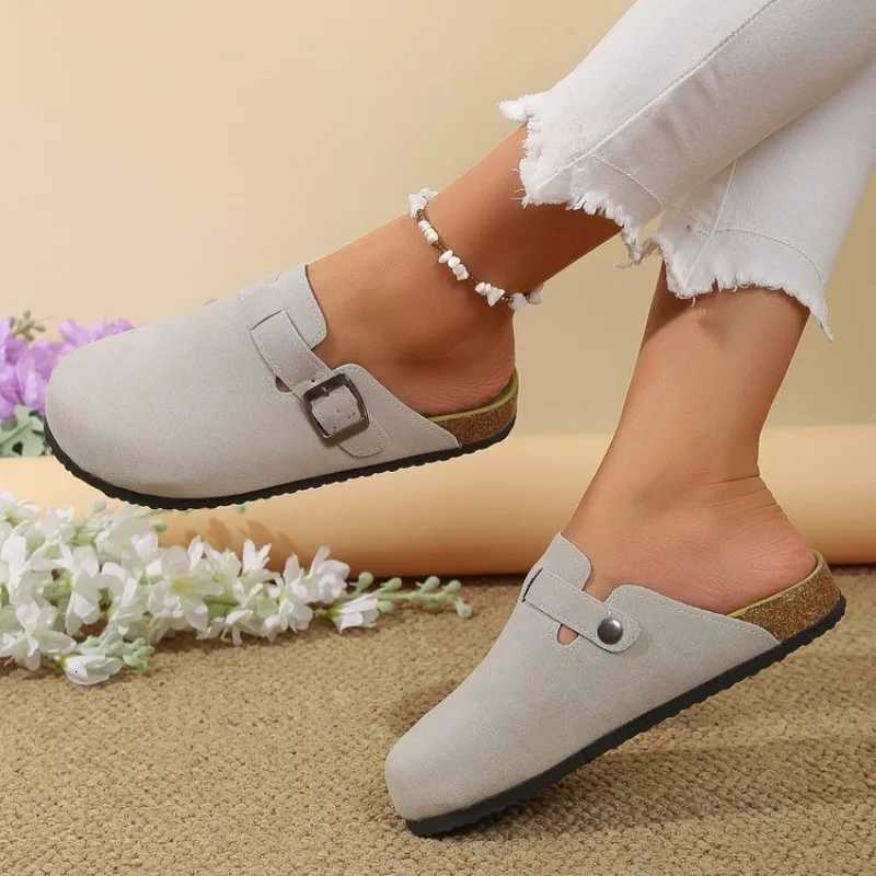 2023 Womens Shoes Fashion Womens Shoes Round Head Slippers Couple Slippers Womens Outdoor Casual Shoes Womens Suede Slippers W250905