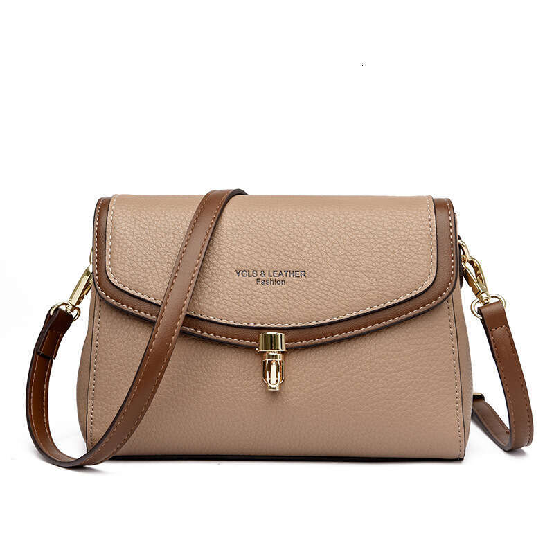 2025 New Fashion Small Crossbody Spring Summer Soft Leather Shoulder Women's Bag with Lock Design