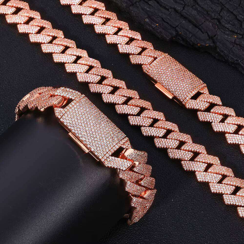 With GRA Certificate Heapest Cuban Chain 6mm-10mm Hiphop Sier Moissanite Ice Out Cuben Necklace for Men Jewelry