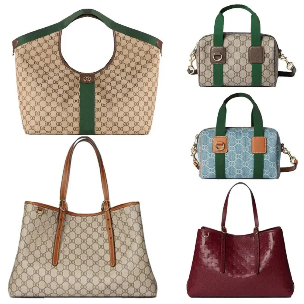 Emblem Giglio black red brown designer bag Luxury Elegant Leather tote bag with Drawstring Pillow Crossbody Fashionable Shoulder Handbag for Women original 01